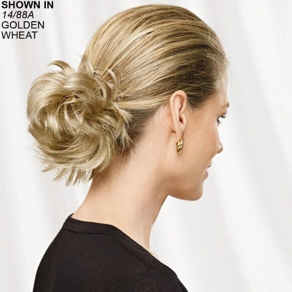 NWT Paula Young Wispy Wrap Around Your Bun or {Ponytail Hairpiece Golden Brown - Picture 1 of 6